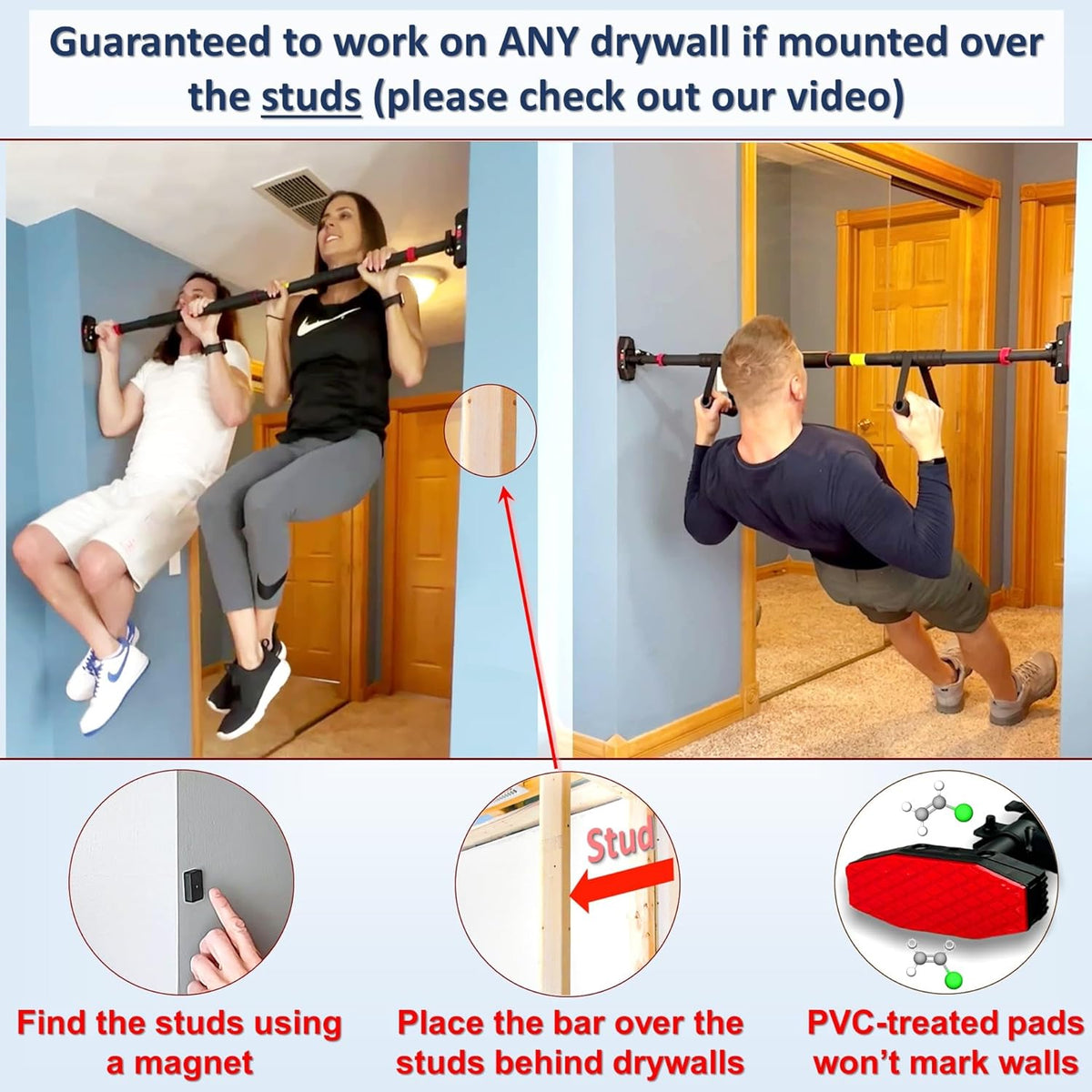 Pull Up Bar for Hallway or Doorway