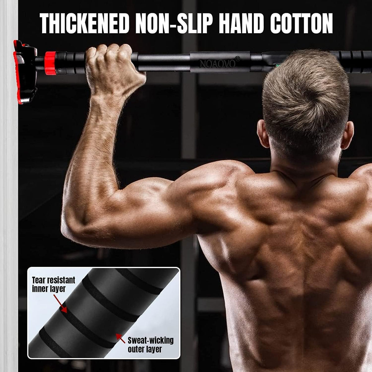 Adjustable Heavy Duty Doorway Pull-Up Bar