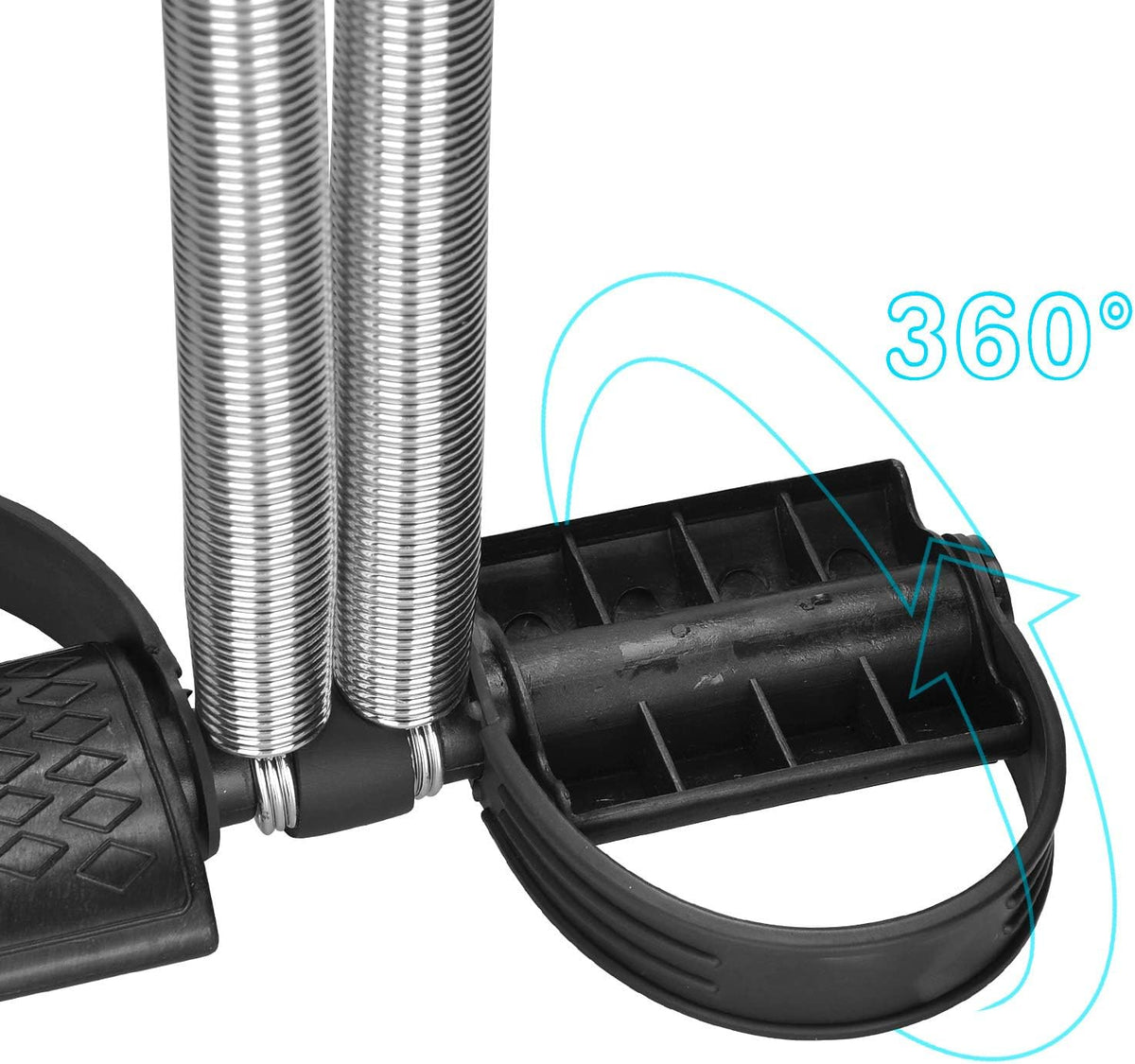 360 degree pedal rotation on the Apex Fit double spring tummy trimmer.