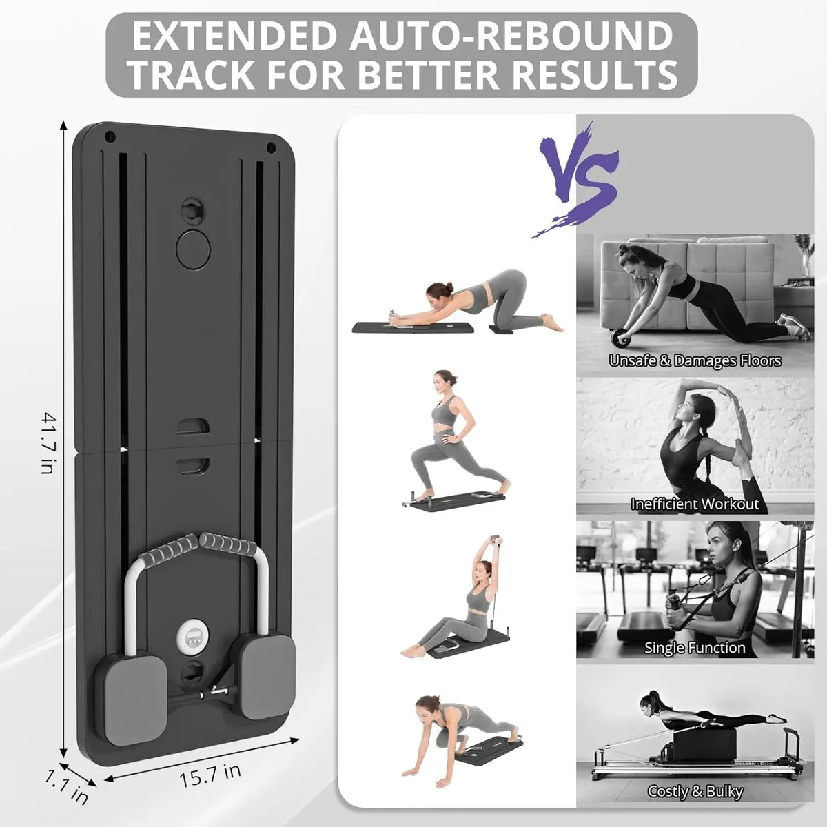 Portable Pilates Reformer Board