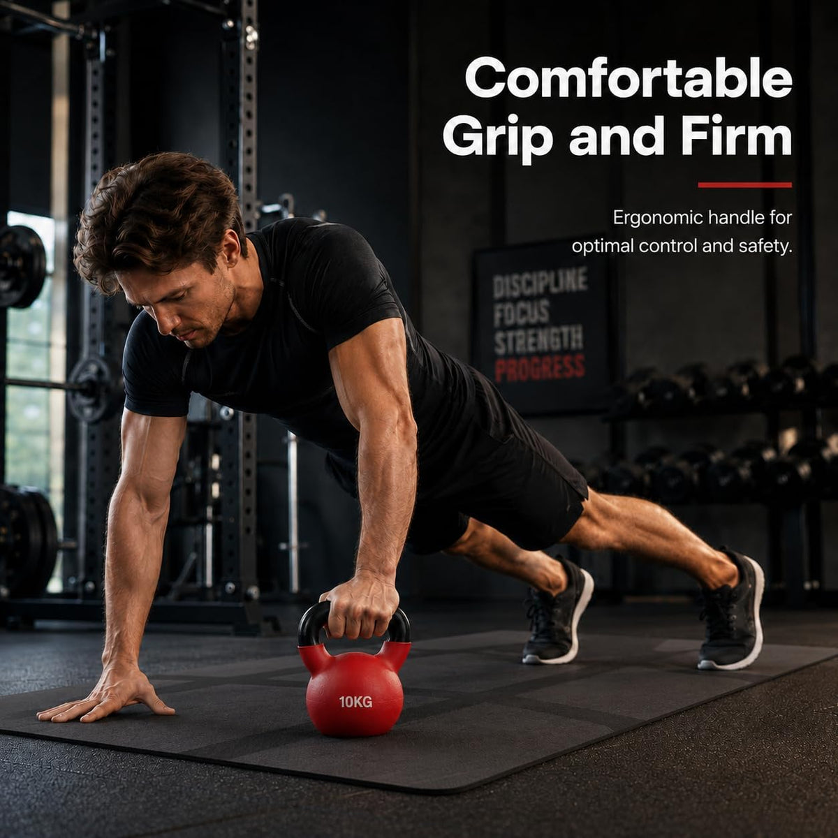 Vinyl Coated Kettlebell feature panel 1