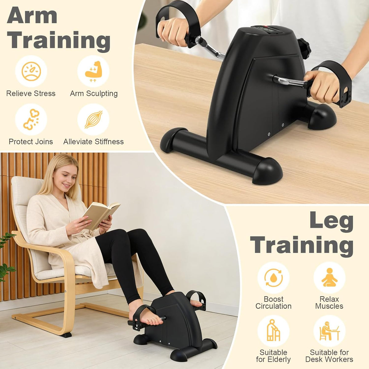Mini Exercise Bike - Digital Display