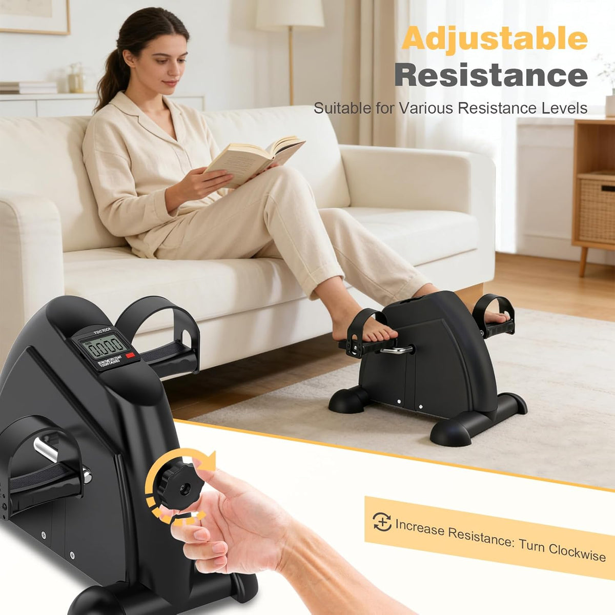 Mini Exercise Bike - Digital Display