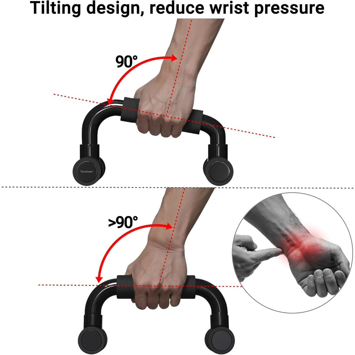 Push Up Bars with Foam Grip