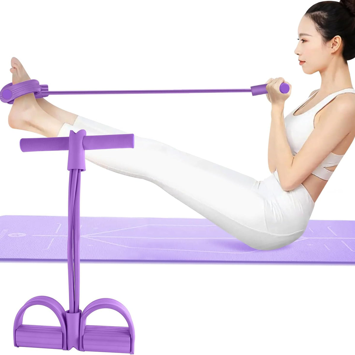 Silicone tummy trimmer bands in purple