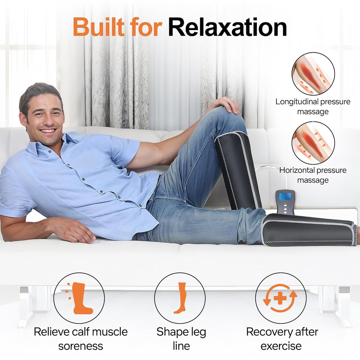 Calf and Leg Air Massager feature panel 1
