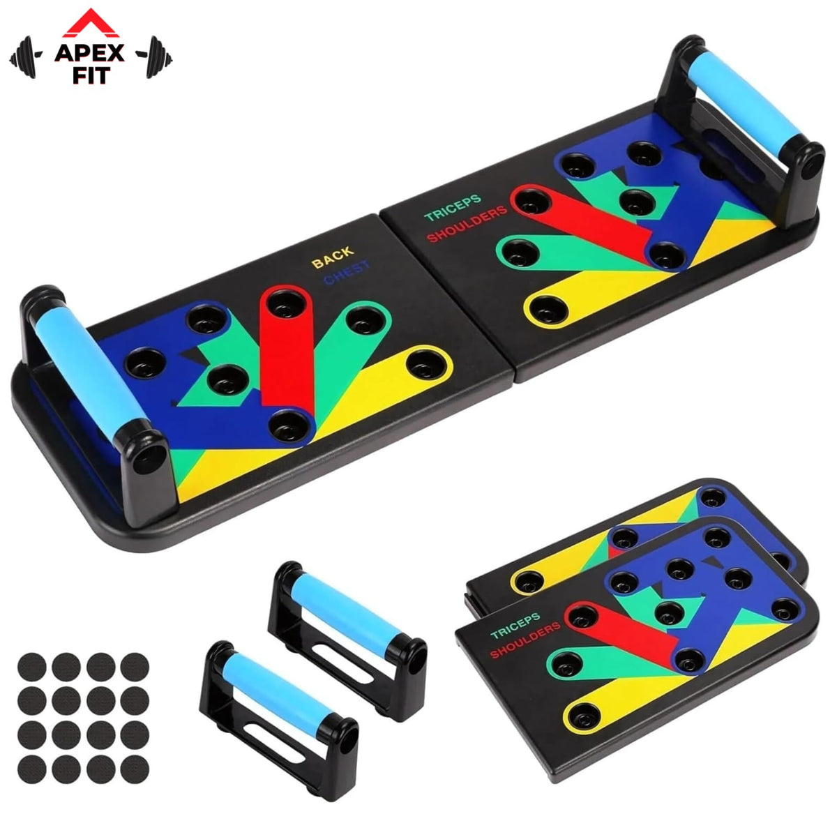 14-in-1 foldable push-up board
