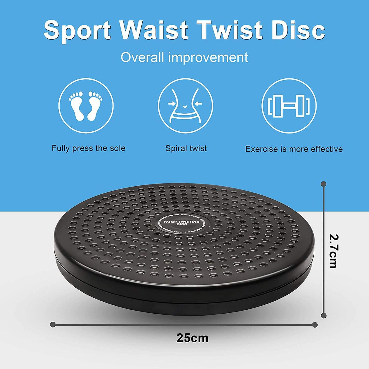 Twister disc anti-slip foot pads