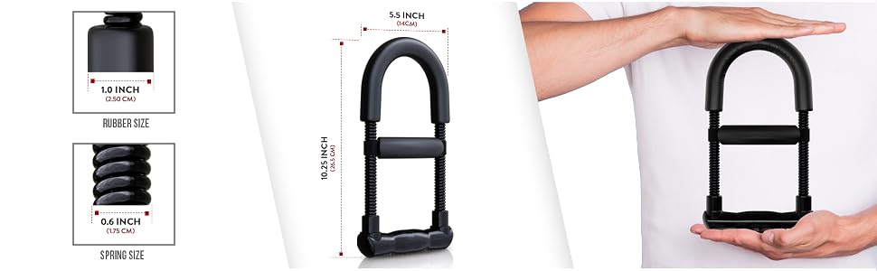 For strengthening your muscles and joints panel: the forearm exerciser used outdoors.