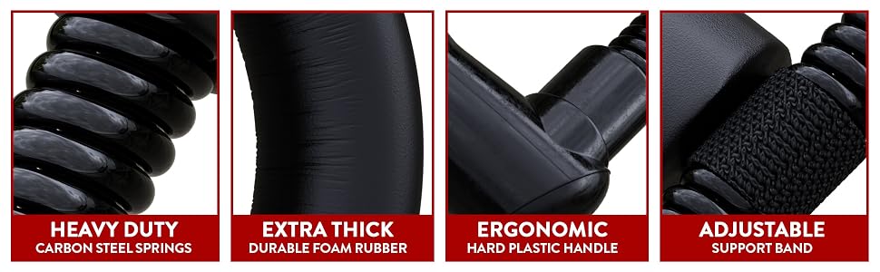 Heavy duty, extra thick, ergonomic and adjustable panel for the forearm exerciser.