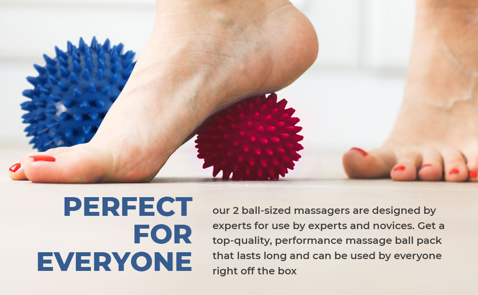 Perfect for everyone panel: the two-ball massager set designed for experts and novices alike.
