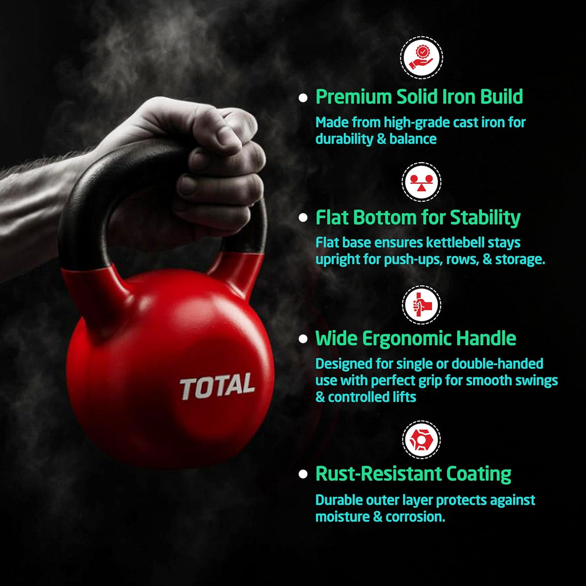 Vinyl Coated Kettlebell feature panel 4