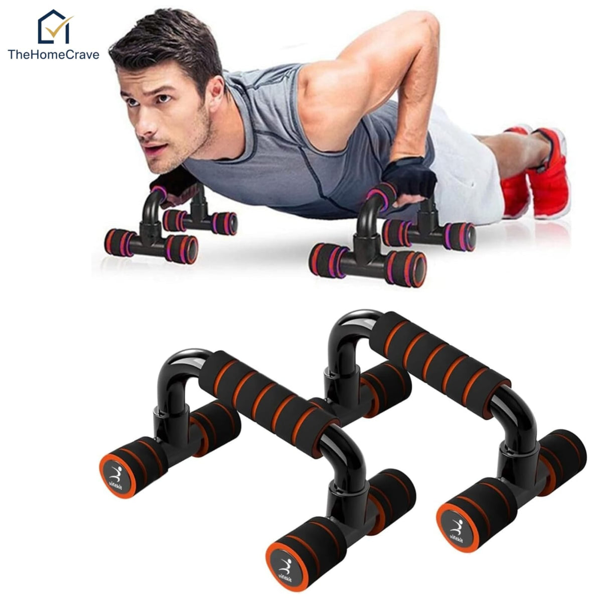Push Up Bars with Foam Grip